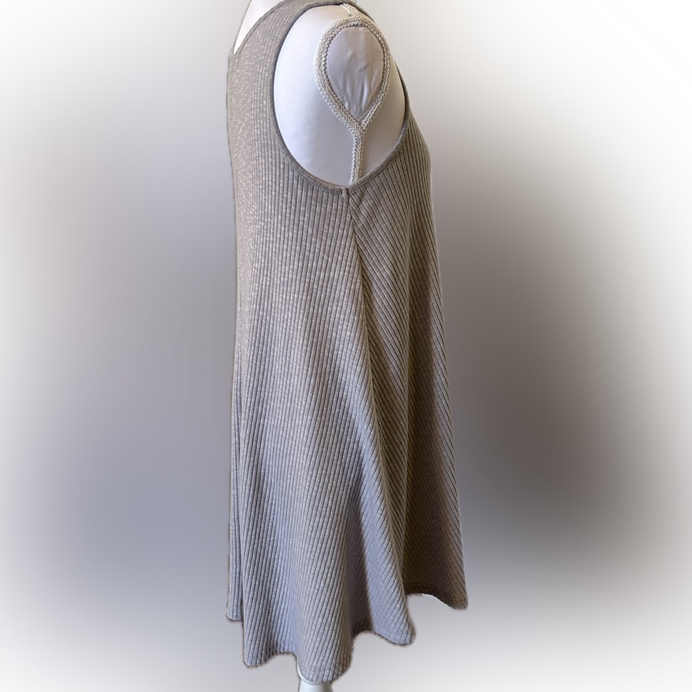 SOLD! She + Sky Textured Gray A-Line Sleeveless Dress or Coverup - Picture 5 of 9